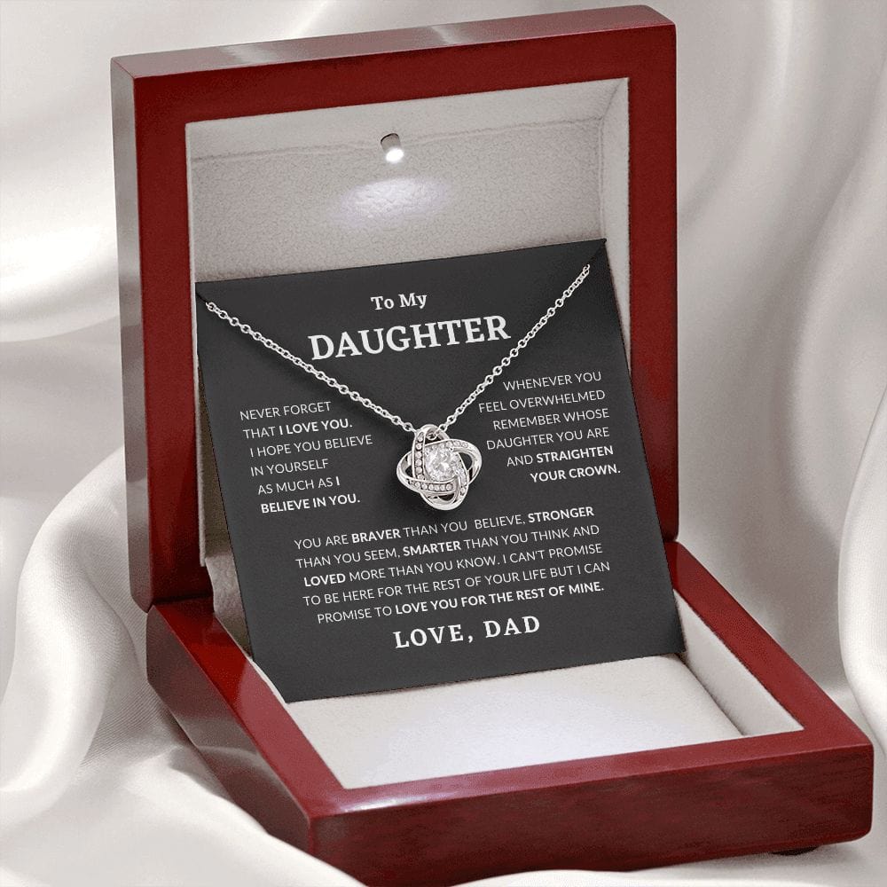 Daughter - Straighten Your Crown Necklace