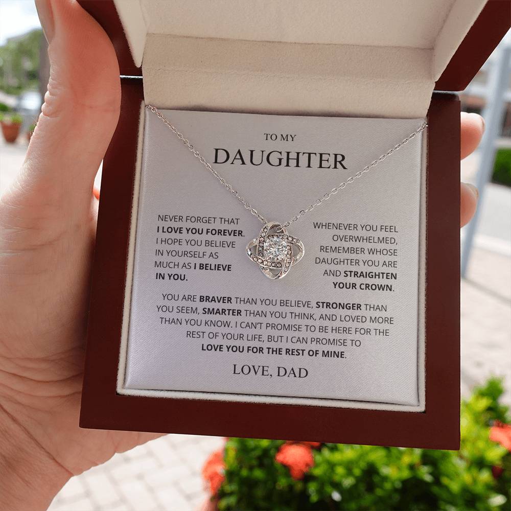 To My Daughter Love you More Than You Know Necklace