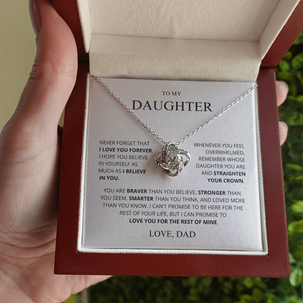 To My Daughter Love you More Than You Know Necklace