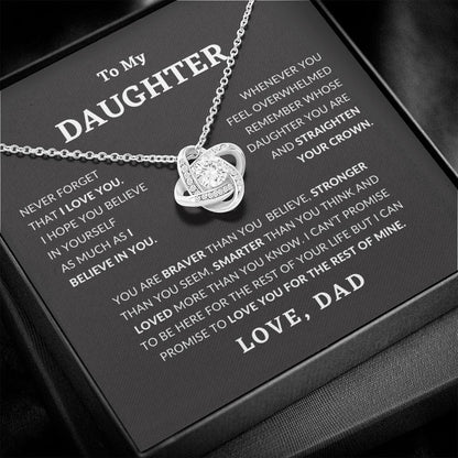 Daughter - Straighten Your Crown Necklace