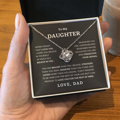 Daughter - Straighten Your Crown Necklace