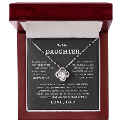 Daughter - Straighten Your Crown Necklace