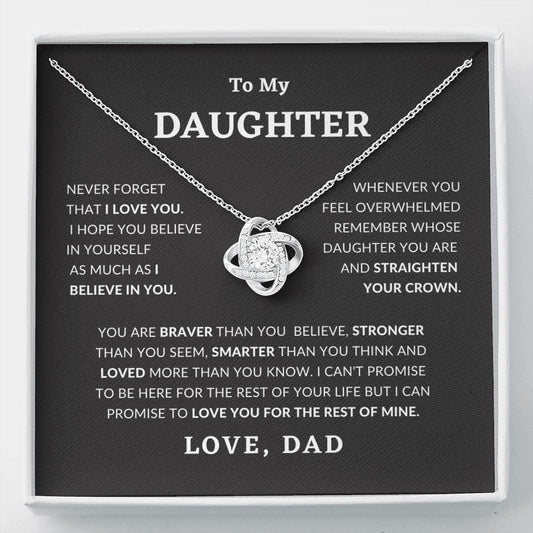 Daughter - Straighten Your Crown Necklace