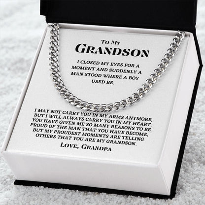 Grandson - Proudest Moments - Cuban Link Chain