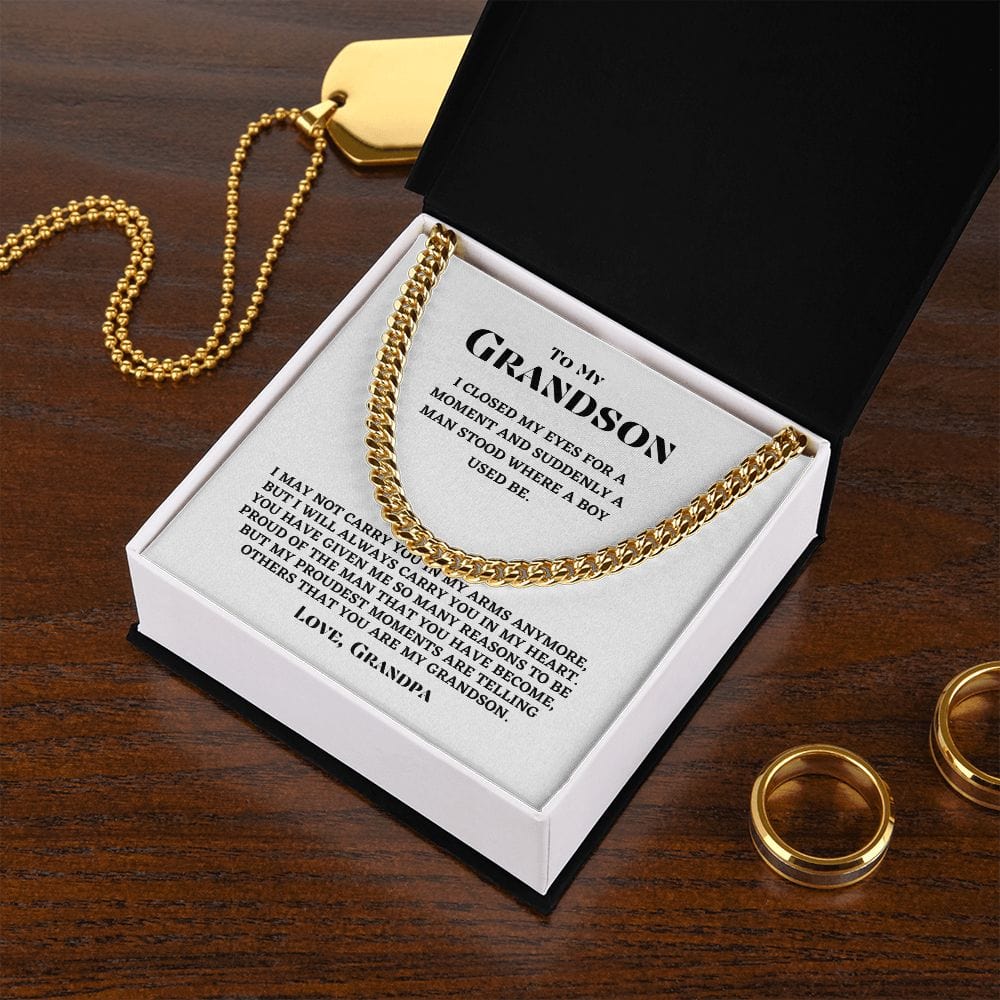 Grandson - Proudest Moments - Cuban Link Chain