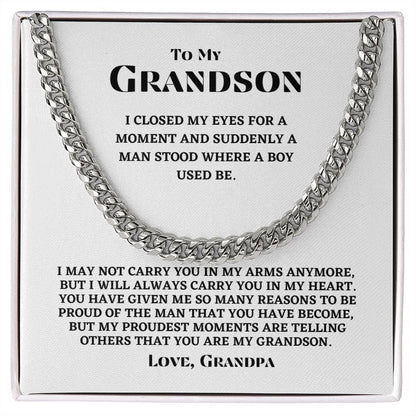 Grandson - Proudest Moments - Cuban Link Chain