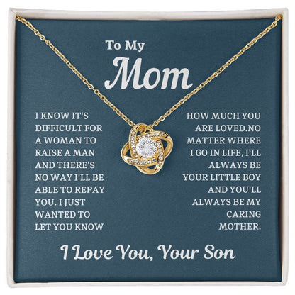 Mom - Loved Mother - Necklace