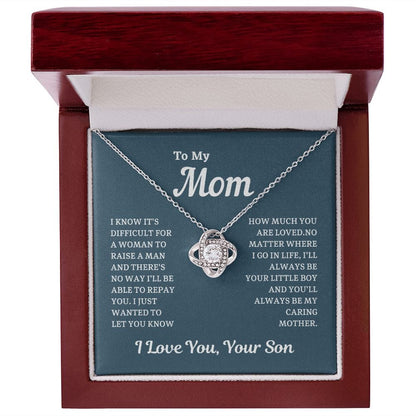 Mom - Loved Mother - Necklace