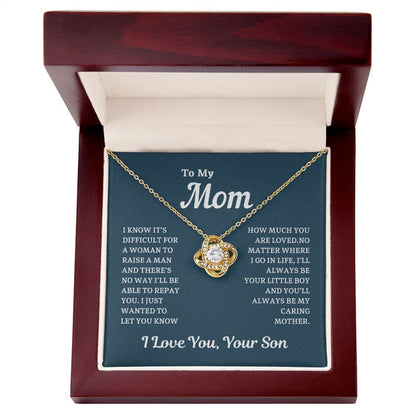 Mom - Loved Mother - Necklace