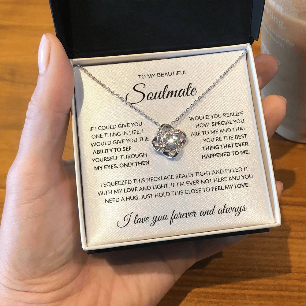 To My Beautiful Soulmate - Love Knot Necklace