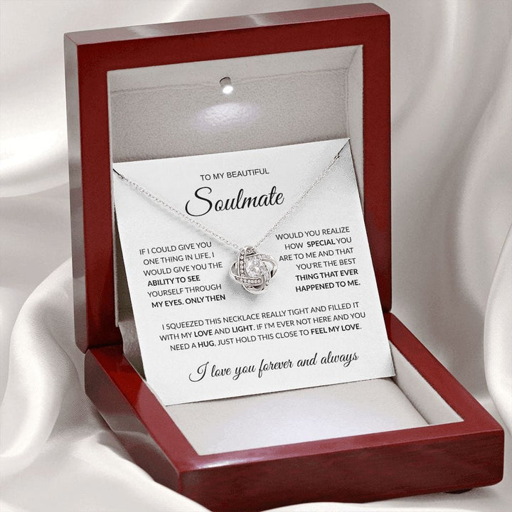 To My Beautiful Soulmate - Love Knot Necklace