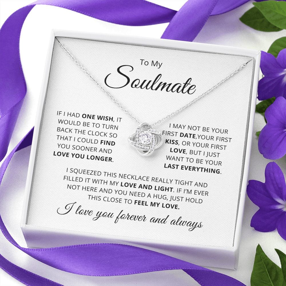 To My Beautiful Soulmate | Love Knot Necklace ❤️