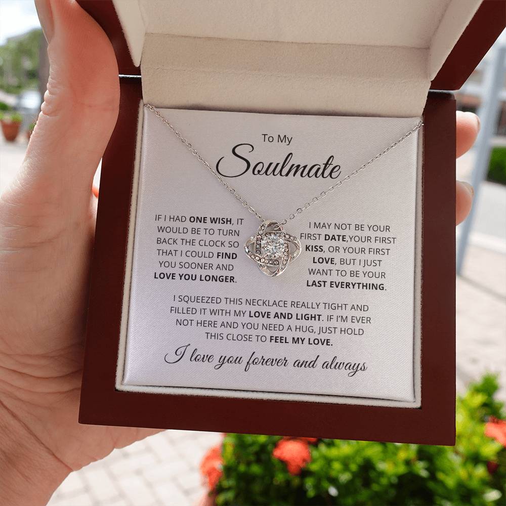To My Beautiful Soulmate | Love Knot Necklace ❤️