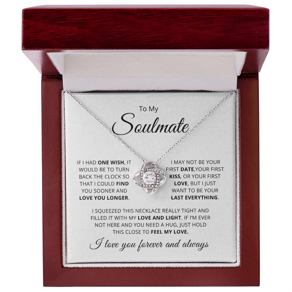 To My Beautiful Soulmate | Love Knot Necklace ❤️