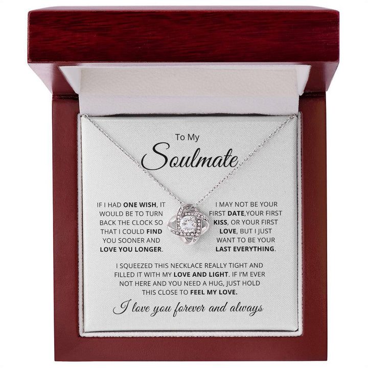 To My Beautiful Soulmate | Love Knot Necklace ❤️