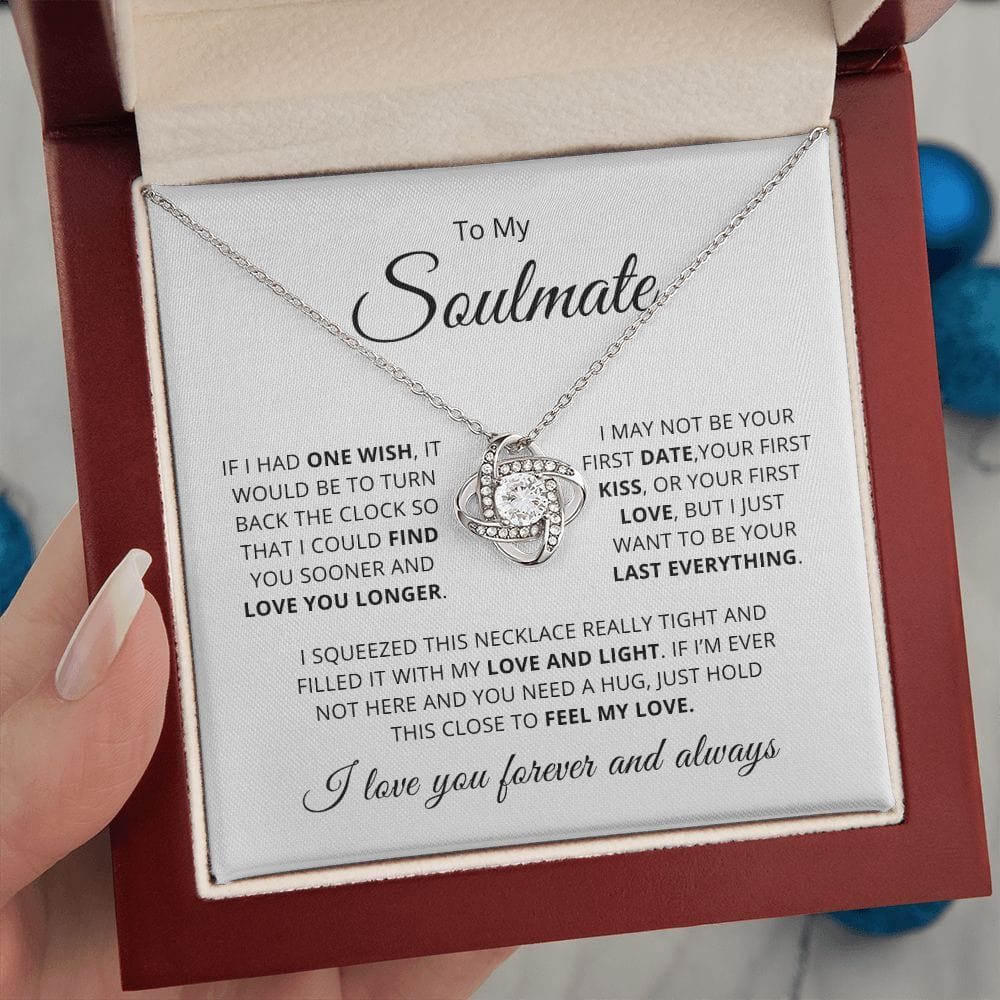 To My Beautiful Soulmate | Love Knot Necklace ❤️