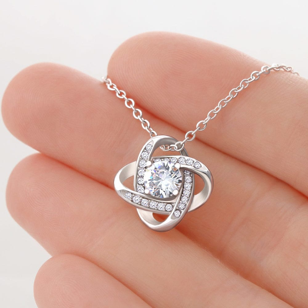 To My Daughter - Believe In Yourself - Love Knot Necklace