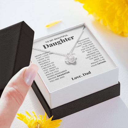 To My Daughter - Love Dad - Necklace