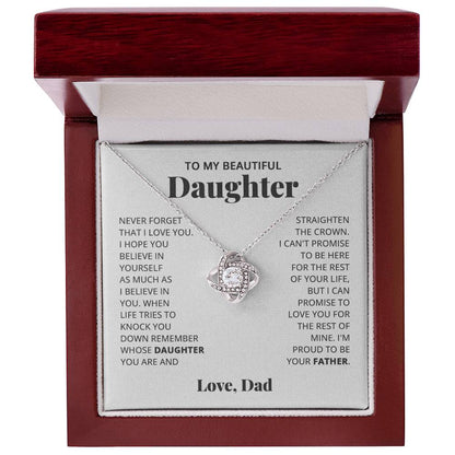 To My Daughter - Love Dad - Necklace