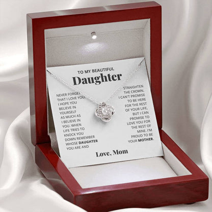 To My Daughter - Love Mom - Necklace