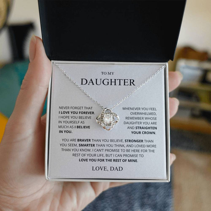 To My Daughter Love you More Than You Know Necklace