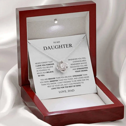 To My Daughter Love you More Than You Know Necklace