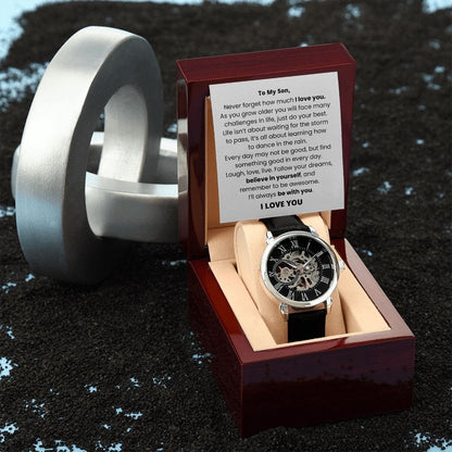 To My Son - Believe In Yourself - Openwork Watch