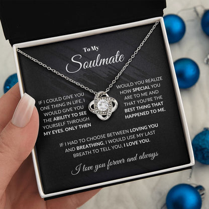 To My Soulmate | Love Knot Necklace