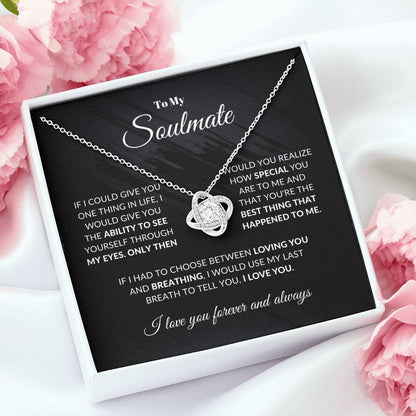 To My Soulmate | Love Knot Necklace