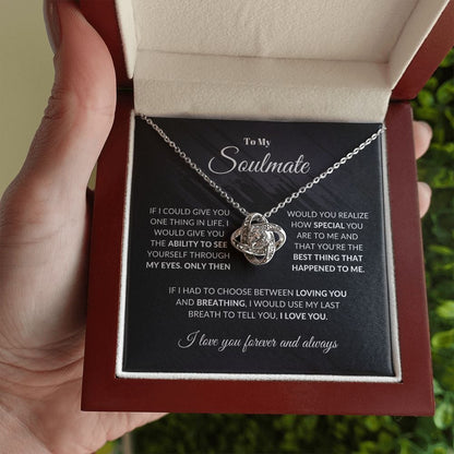 To My Soulmate | Love Knot Necklace
