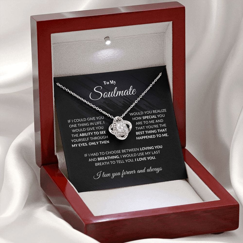 To My Soulmate | Love Knot Necklace