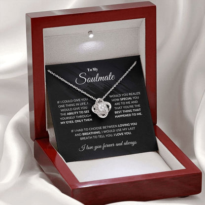 To My Soulmate | Love Knot Necklace