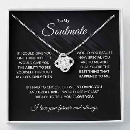 To My Soulmate | Love Knot Necklace