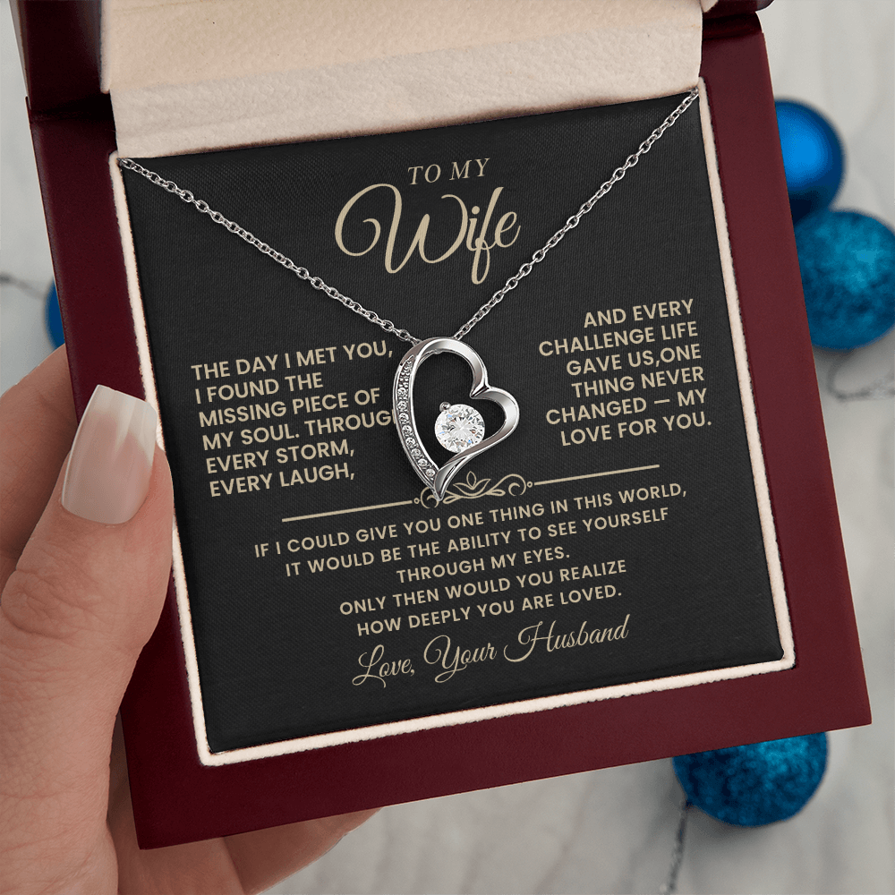 To My Wife – Love Beyond Words Necklace - Gift Set - WH508