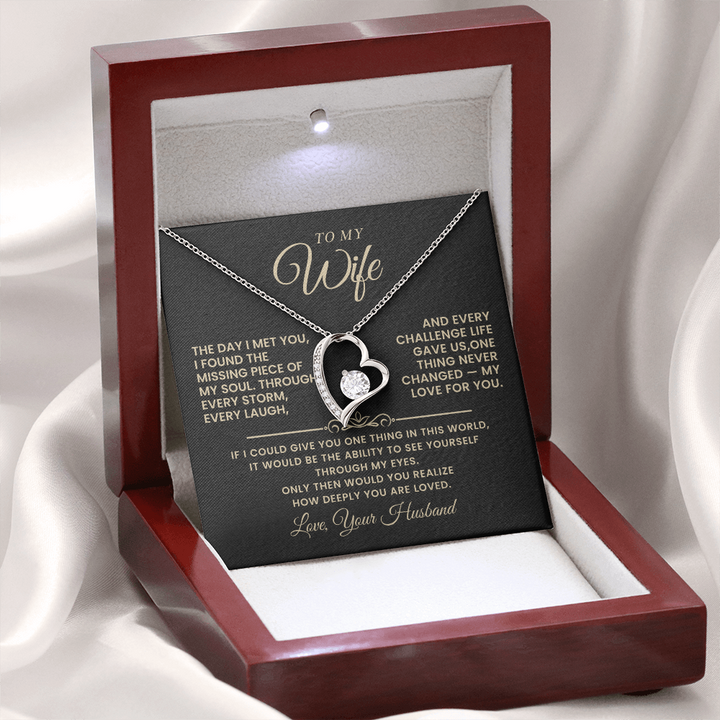 To My Wife – Love Beyond Words Necklace - Gift Set - WH508