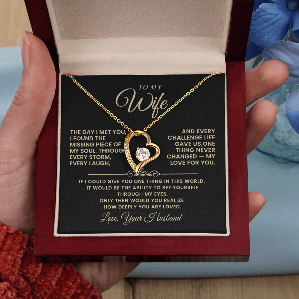 To My Wife – Love Beyond Words Necklace - Gift Set - WH508