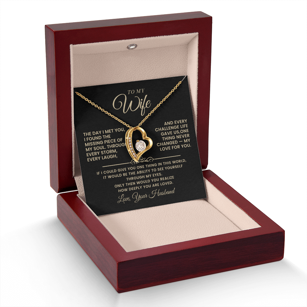 To My Wife – Love Beyond Words Necklace - Gift Set - WH508