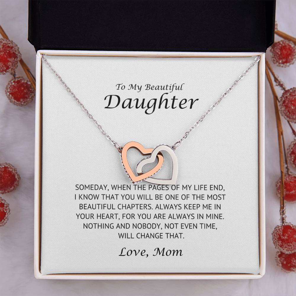 Daughter - Beautiful Chapter - Necklace - Wonderful Hearts