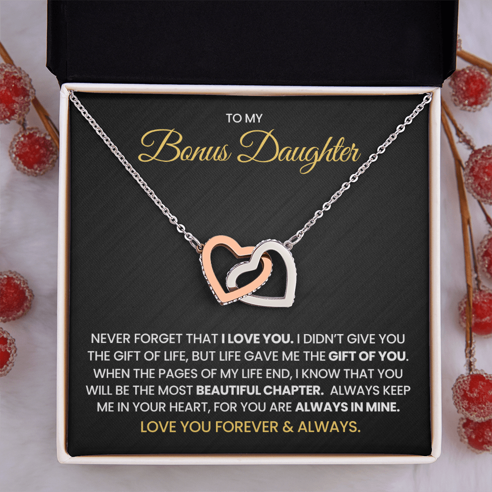 To My Bonus Daughter - Necklace Gift Set - WH512