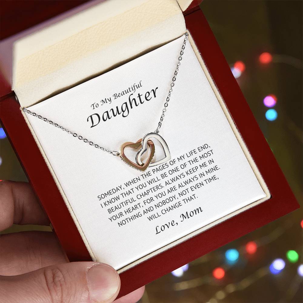 Daughter - Beautiful Chapter - Necklace - Wonderful Hearts