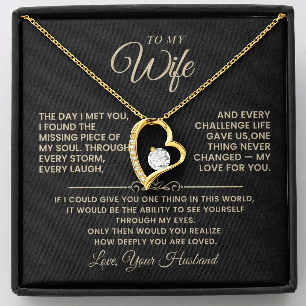 To My Wife – Love Beyond Words Necklace - Gift Set - WH508
