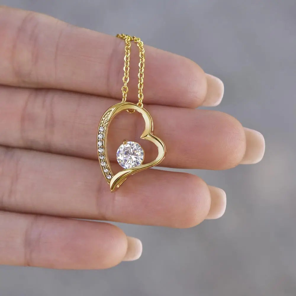 To My Wife - Always & Forever Heart Necklace -WH503