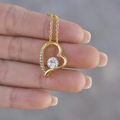 To My Wife - Always & Forever Heart Necklace -WH503