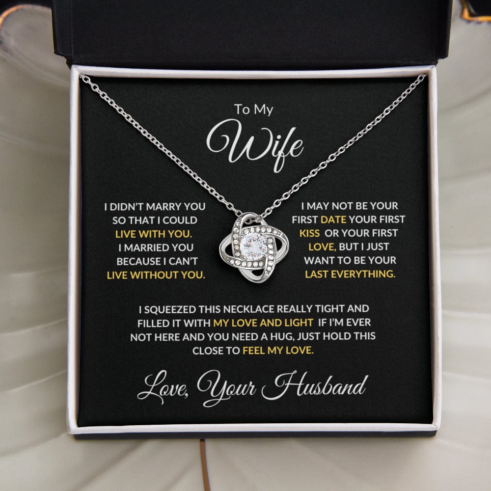 To My Wife - Love and Light - Necklace - Wonderful Hearts