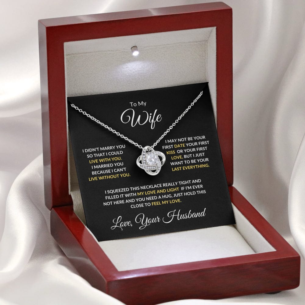 To My Wife - Love and Light - Necklace - Wonderful Hearts